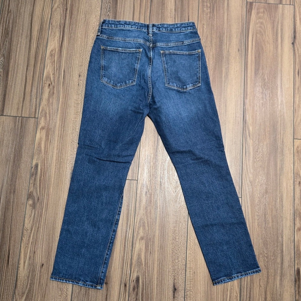 Universal Thread Womens High Rise Slim Straight Distressed Jeans Blue 8/29R - Picture 3 of 10